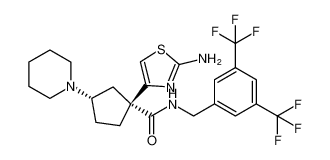 rel-(1R,3S)-1-(2-aminothiazol-4-yl)-N-(3,5-bis(trifluoromethyl)benzyl)-3-(piperidin-1-yl)cyclopentane-1-carboxamide CAS:690654-11-6 manufacturer & supplier