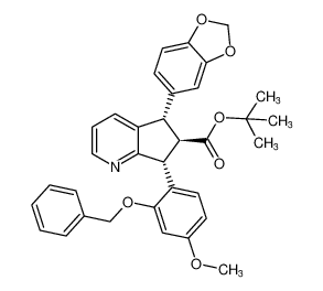 tert-butyl (5S,6R,7R)-5-(benzo[d][1,3]dioxol-5-yl)-7-(2-(benzyloxy)-4-methoxyphenyl)-6,7-dihydro-5H-cyclopenta[b]pyridine-6-carboxylate CAS:690657-15-9 manufacturer & supplier