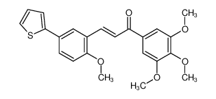 3-[2-methoxy-5-(thien-2-yl)phenyl]-1-(3,4,5-trimethoxyphenyl)-2-propen-1-one CAS:690665-56-6 manufacturer & supplier