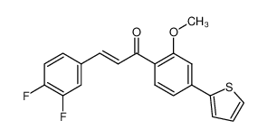 3-(3,4-difluorophenyl)-1-[2-methoxy-4-(thien-2-yl)phenyl]-2-propen-1-one CAS:690665-98-6 manufacturer & supplier