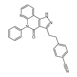 4-(2-(4-oxo-5-phenyl-4,5-dihydro-1H-pyrazolo[4,3-c][1,8]naphthyridin-3-yl)ethyl)benzonitrile CAS:690690-75-6 manufacturer & supplier