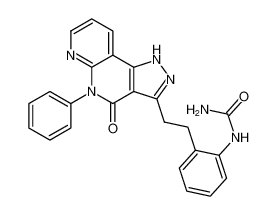 1-(2-(2-(4-oxo-5-phenyl-4,5-dihydro-1H-pyrazolo[4,3-c][1,8]naphthyridin-3-yl)ethyl)phenyl)urea CAS:690691-19-1 manufacturer & supplier