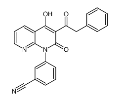 3-(4-hydroxy-2-oxo-3-(2-phenylacetyl)-1,8-naphthyridin-1(2H)-yl)benzonitrile CAS:690691-60-2 manufacturer & supplier