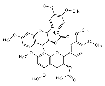 (2R,3S,4S)-2,3-trans-3,4-trans-3-acetoxy-4-((2R,3S)-2,3-trans-3-acetoxy-3',4',5,7-tetrametoxyflavan-8-yl)-3',4',7-trimethoxyflavan CAS:69082-83-3 manufacturer & supplier