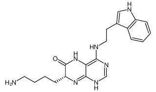 (R)-4-((2-(1H-indol-3-yl)ethyl)amino)-7-(4-aminobutyl)-1,7-dihydropteridin-6(5H)-one CAS:690955-70-5 manufacturer & supplier