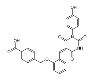 4-((2-((1-(4-hydroxyphenyl)-2,4,6-trioxotetrahydropyrimidin-5(2H)-ylidene)methyl)phenoxy)methyl)benzoic acid CAS:690967-73-8 manufacturer & supplier