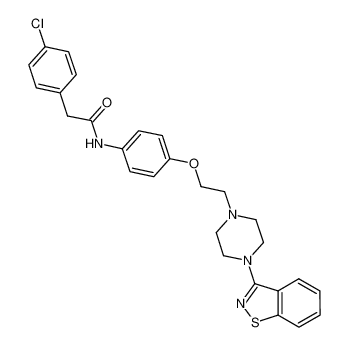 N-{4-[2-(4-1,2-benzisothiazol-3-yl-piperazin-1-yl)-ethoxy]-phenyl}-2-(4-chloro-phenyl)-acetamide CAS:690972-02-2 manufacturer & supplier