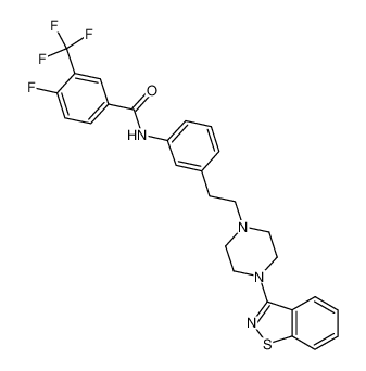 N-{3-[2-(4-1,2-benzisothiazol-3-yl-piperazin-1-yl)-ethyl]-phenyl}-4-fluoro-3-trifluoromethyl-benzamide CAS:690974-41-5 manufacturer & supplier