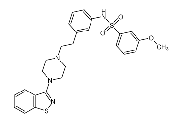 N-(3-(2-(4-(benzo[d]isothiazol-3-yl)piperazin-1-yl)ethyl)phenyl)-3-methoxybenzenesulfonamide CAS:690977-09-4 manufacturer & supplier