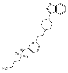 N-(3-(2-(4-(benzo[d]isothiazol-3-yl)piperazin-1-yl)ethyl)phenyl)butane-1-sulfonamide CAS:690977-19-6 manufacturer & supplier