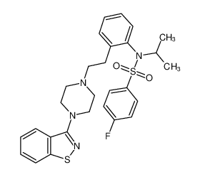 N-(2-(2-(4-(benzo[d]isothiazol-3-yl)piperazin-1-yl)ethyl)phenyl)-4-fluoro-N-isopropylbenzenesulfonamide CAS:690977-61-8 manufacturer & supplier