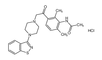 N-(3-(2-(4-(benzo[d]isothiazol-3-yl)piperazin-1-yl)acetyl)-2,6-dimethylphenyl)acetamide hydrochloride CAS:690978-12-2 manufacturer & supplier