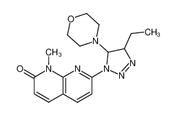 7-(4-ethyl-5-morpholin-4-yl-4,5-dihydro-[1,2,3]triazol-1-yl)-1-methyl-1H-[1,8]naphthyridin-2-one CAS:69099-15-6 manufacturer & supplier