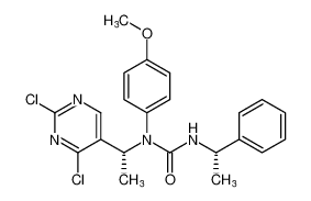 1-((R)-1-(2,4-dichloropyrimidin-5-yl)ethyl)-1-(4-methoxyphenyl)-3-((S)-1-phenylethyl)urea CAS:690992-08-6 manufacturer & supplier