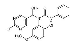 1-(2-chloro-5-methoxyphenyl)-1-(1-(2-chloropyrimidin-5-yl)ethyl)-3-phenylurea CAS:690992-62-2 manufacturer & supplier