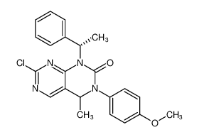 7-chloro-3-(4-methoxyphenyl)-4-methyl-1-((S)-1-phenylethyl)-3,4-dihydropyrimido[4,5-d]pyrimidin-2(1H)-one CAS:690992-73-5 manufacturer & supplier