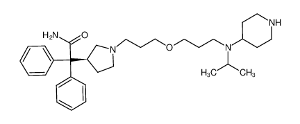 4-{N-[7-(3-(S)-(1-carbamoyl-1,1-diphenylmethyl)pyrrolidin-1-yl)-4-oxahept-1-yl]-N-(isopropyl)amino}piperidine CAS:690998-99-3 manufacturer & supplier