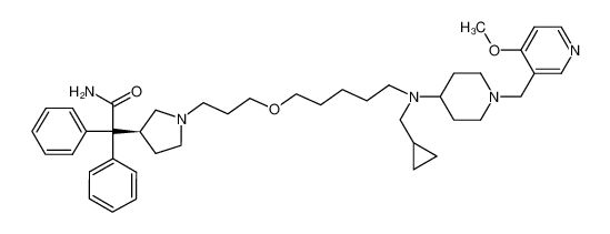 4-{N-[9-(3-(S)-1-carbamoyl-1,1-diphenylmethylpyrrolidin-1-yl)-6-oxanon-1-yl]-N-(cyclopropylmethyl)amino}-1-(4-methoxypyrid-3-ylmethyl)piperidine CAS:691000-20-1 manufacturer & supplier