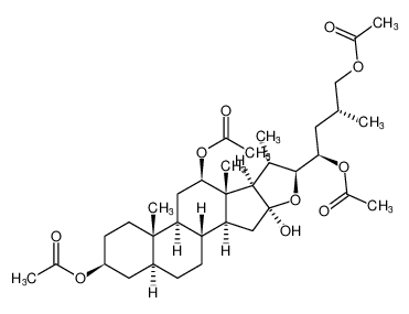 (1R,3R)-1-((2aS,4S,6aS,6bS,8R,8aS,8bR,9S,10S,11aS,12aS,12bR)-4,8-diacetoxy-11a-hydroxy-6a,8a,9-trimethyloctadecahydro-1H-naphtho[2',1':4,5]indeno[2,1-b]furan-10-yl)-3-methylbutane-1,4-diyl diacetate CAS:691000-90-5 manufacturer & supplier