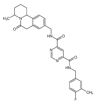 N4-(4-fluoro-3-methylbenzyl)-N6-((4-methyl-6-oxo-1,3,4,6,7,11b-hexahydro-2H-pyrido[2,1-a]isoquinolin-9-yl)methyl)pyrimidine-4,6-dicarboxamide CAS:691003-03-9 manufacturer & supplier