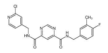 N4-((2-chloropyridin-4-yl)methyl)-N6-(4-fluoro-3-methylbenzyl)pyrimidine-4,6-dicarboxamide CAS:691003-18-6 manufacturer & supplier