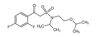 2-(2,4-difluorophenyl)-N-(2-isopropoxyethyl)-N-isopropyl-2-oxoethane-1-sulfonamide CAS:691004-01-0 manufacturer & supplier