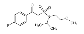 2-(4-fluorophenyl)-N-isopropyl-N-(2-methoxyethyl)-2-oxoethane-1-sulfonamide CAS:691004-04-3 manufacturer & supplier