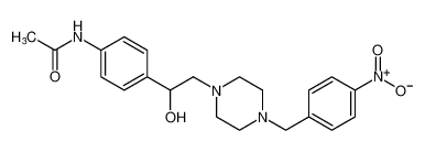 N-(4-(1-hydroxy-2-(4-(4-nitrobenzyl)piperazin-1-yl)ethyl)phenyl)acetamide CAS:691008-49-8 manufacturer & supplier