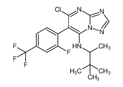 5-chloro-N-(3,3-dimethylbutan-2-yl)-6-(2-fluoro-4-(trifluoromethyl)phenyl)-[1,2,4]triazolo[1,5-a]pyrimidin-7-amine CAS:691011-76-4 manufacturer & supplier