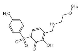 1-(4'-methylbenzenesulfonyl)-3-hydroxy-4-[(2-methoxyethylamino)methyl]pyridin-2(1H)-one CAS:691013-03-3 manufacturer & supplier