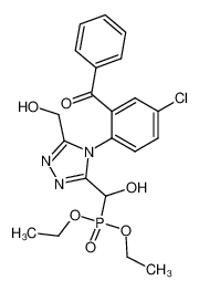 {[4-(2-benzoyl-4-chloro-phenyl)-5-hydroxymethyl-4H-[1,2,4]triazol-3-yl]-hydroxy-methyl}-phosphonic acid diethyl ester CAS:69109-98-4 manufacturer & supplier