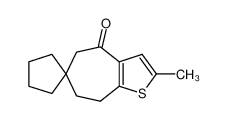 2-methyl-7,8-dihydrospiro[cyclohepta[b]thiophene-6,1'-cyclopentan]-4(5H)-one CAS:69126-37-0 manufacturer & supplier