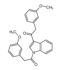 2-(3-methoxyphenyl)-1-[1-[2-(3-methoxyphenyl)acetyl]indol-3-yl]ethanone CAS:6913-94-6 manufacturer & supplier