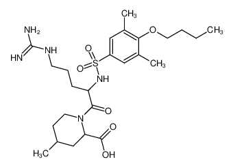 1-[2-(4-Butoxy-3,5-dimethyl-benzenesulfonylamino)-5-guanidino-pentanoyl]-4-methyl-piperidine-2-carboxylic acid CAS:69130-60-5 manufacturer & supplier