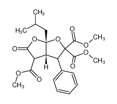 rel-trimethyl (3aR,6aS)-6a-isobutyl-5-oxo-3-phenyltetrahydrofuro[2,3-b]furan-2,2,4(3H)-tricarboxylate CAS:691365-94-3 manufacturer & supplier