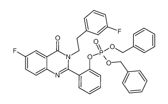 phosphoric acid dibenzyl ester 2-{6-fluoro-3-[2-(3-fluoro-phenyl)-ethyl]-4-oxo-3,4-dihydro-quinazolin-2-yl}-phenyl ester CAS:691379-05-2 manufacturer & supplier