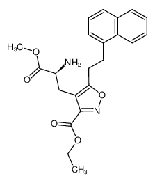 (S)-5-(2-(1-naphthyl)-ethyl)-4-(2-amino-2-methoxycarbonyl-ethyl)-3-isoxazolecarboxylic acid ethyl ester CAS:691406-85-6 manufacturer & supplier