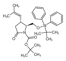 (4R,5S)-N-tert-butoxycarbonyl-5-tert-butyldiphenylsilyloxymethyl-4-(2-methylprop-1-enyl)pyrrolidin-2-one CAS:691407-25-7 manufacturer & supplier