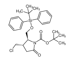 tert-butyl (2S,3S)-2-(((tert-butyldiphenylsilyl)oxy)methyl)-3-(chloromethyl)-5-oxopyrrolidine-1-carboxylate CAS:691407-31-5 manufacturer & supplier