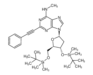 N6-methyl-2-(2-phenylethynyl)-3',5'-bis-O-(tert-butyldimethylsilyl)-2'-deoxyadenosine CAS:691409-49-1 manufacturer & supplier