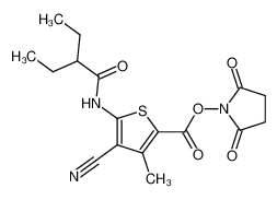 N-(3-Cyano-5-{[(2,5-dioxopyrrolidin-1-yl)oxy]carbonyl}-4-methylthien-2-yl)-2-ethylbutanamide CAS:691411-75-3 manufacturer & supplier