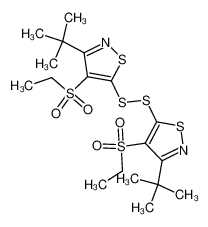 3,3'-di-tert-butyl-4,4'-bis-ethanesulfonyl-5,5'-disulfanediyl-bis-isothiazole CAS:69143-91-5 manufacturer & supplier