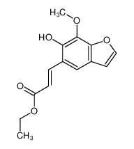 6-Hydroxy-7-methoxy-benzofuran-5-trans-acrylic acid ethyl ester CAS:69151-98-0 manufacturer & supplier