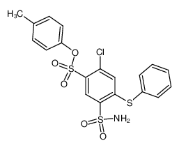 2-Chloro-4-phenylsulfanyl-5-sulfamoyl-benzenesulfonic acid p-tolyl ester CAS:69156-23-6 manufacturer & supplier