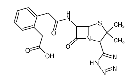 (2-{[3,3-Dimethyl-7-oxo-2-(1H-tetrazol-5-yl)-4-thia-1-aza-bicyclo[3.2.0]hept-6-ylcarbamoyl]-methyl}-phenyl)-acetic acid CAS:69166-66-1 manufacturer & supplier