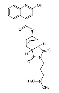 2-Hydroxy-quinoline-4-carboxylic acid (1R,2S,6R,7S,8R)-4-(3-dimethylamino-propyl)-3,5-dioxo-4-aza-tricyclo[5.2.1.02,6]dec-8-yl ester CAS:69177-01-1 manufacturer & supplier