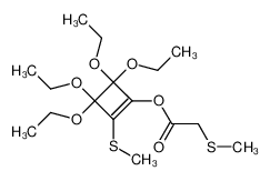 Methylsulfanyl-acetic acid 3,3,4,4-tetraethoxy-2-methylsulfanyl-cyclobut-1-enyl ester CAS:69177-73-7 manufacturer & supplier