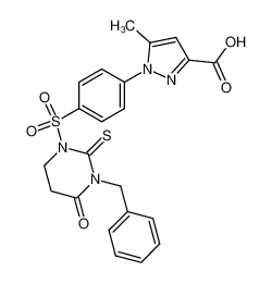 1-[4-(3-benzyl-4-oxo-2-thioxo-tetrahydro-pyrimidine-1-sulfonyl)-phenyl]-5-methyl-1H-pyrazole-3-carboxylic acid CAS:69180-67-2 manufacturer & supplier