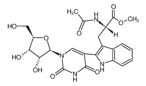 Nb-acetyl-2-(1,2,3,4-tetrahydro-1-β-D-ribofuranosyl-2,4-dioxo-5-pyrimidinyl)-L-tryptophan methyl ester CAS:69181-30-2 manufacturer & supplier