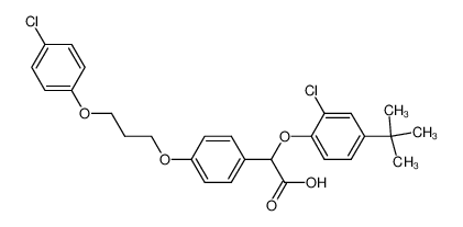 (4-tert-Butyl-2-chloro-phenoxy)-{4-[3-(4-chloro-phenoxy)-propoxy]-phenyl}-acetic acid CAS:69183-12-6 manufacturer & supplier